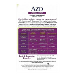 AZO Vaginal pH Test Kit, Clinically-Tested Vaginal Infection Test Kit, FSA/HSA Eligible, Fast & Accurate Results, from The #1 Most Trusted Urinary Health Brand, 2 Self-Tests - Image 2