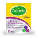 Culturelle 3-in-1 Complete Probiotic Daily Formula, Once Per Day Probiotic Supplement, Helps Your Digestive System Work Better, Supports Natural Immune Defenses, Plus Omega 3's, Non-GMO, 30 Count - Image 2