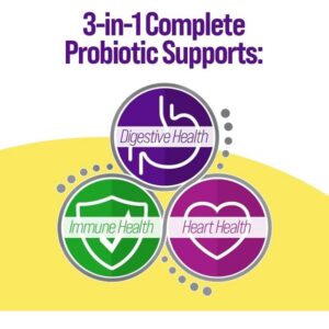 Culturelle 3-in-1 Complete Probiotic Daily Formula, Once Per Day Probiotic Supplement, Helps Your Digestive System Work Better, Supports Natural Immune Defenses, Plus Omega 3's, Non-GMO, 30 Count - Image 5
