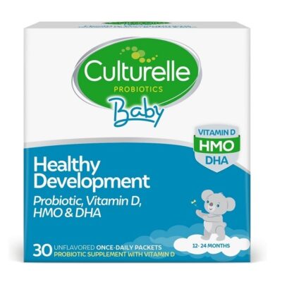 Culturelle Baby Healthy Development Probiotic, Vitamin D,HMO & DHA Packets, Helps Promote a Healthy Immune System&Digestive System* in Babies & Kids Ages 1+,Gluten Free & Non-GMO, 30 Count (Pack of 1)