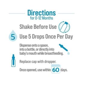 Culturelle Baby Probiotic Drops + Vitamin D, Immune & Digestive Health Support for Babies, Infants & Newborns 0-12 Months, 30 Day Supply, Gluten Free & Non-GMO, 9ml - Image 6