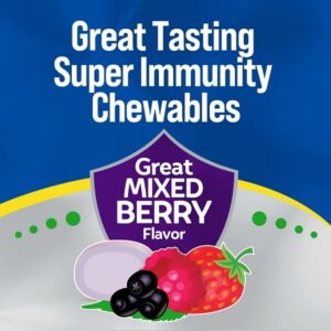 Culturelle Immune Defense Daily Probiotic for Women & Men - 28 Count, Mixed Berry Chewables with 4-in-1 Immune Support. Probiotic Vitamin C, Vitamin D, and Zinc Plus Elderberry - Image 6