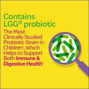 Culturelle Kids Chewable Daily Probiotic for Kids, Ages 3+, 30 Count, #1 Pediatrician-Recommended Brand, Natural Berry Flavored Daily Probiotics for Digestive Health, Oral Care & Immune Support - Image 2