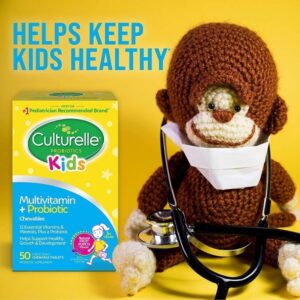 Culturelle Kids Complete Chewable Multivitamin + Probiotic For Kids, Ages 3+, 50 Count, Digestive Health, Oral Health & Immune Support - With 11 Vitamins & Minerals, including Vitamin C, D3 & Zinc - Image 6