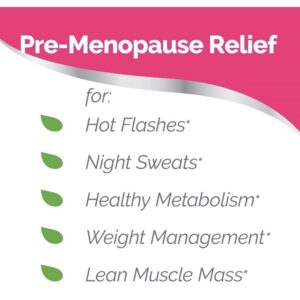 Estroven Pre-Menopause Relief, 30 Ct., Clinically Proven Ingredients, Provides Menopause Relief plus Night Sweats & Hot Flash Relief, Drug-Free or Estrogen Free - Image 3