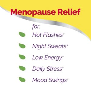 Estroven Stress Relief & Energy Boost for Menopause Relief - 28 Ct. - Clinically Proven Ingredients Provide Stress & Energy Support + Night Sweats & Hot Flash Relief - Drug-Free and Gluten-Free - Image 2