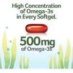OVEGA-3 Vegan Algae Omega-3 Daily Supplement | Supports Heart, Brain & Eye Health*| No Fishy Aftertaste | 500 mg Omega-3s | 135 mg EPA + 270 mg DHA | Fish Oil Alternative | Vegetarian Softgels 90 CT - Image 4