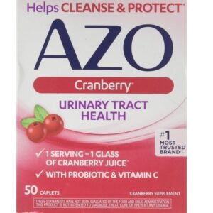 AZO All Natural Concentrated Cranberry Tablets, 50 Count - Image 1