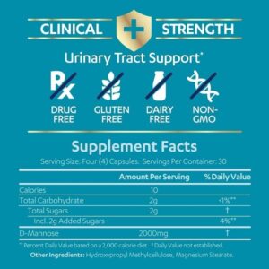 AZO Bladder Control with Go-Less Daily Supplement & D Mannose Urinary Tract Health, Cleanse, Flush & Protect The Urinary Tract - Image 4