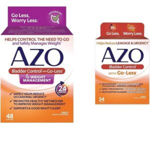 AZO Bladder Control with Go-Less® & Weight Management Dietary Supplement & Bladder Control with Go-Less Daily Supplement - Image 1