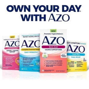AZO Boric Acid Vaginal Suppositories (30 Count) + Complete Feminine Balance Daily Probiotics for Women (30 Count) - Image 6