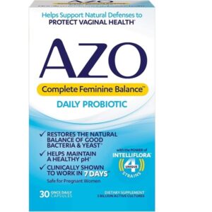 AZO Complete Feminine Balance Daily Probiotics for Women, Clinically Proven & D Mannose Urinary Tract Health, Cleanse, Flush & Protect The Urinary Tract - Image 2