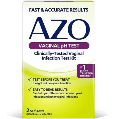 AZO Complete Feminine Balance Probiotics for Vaginal Health, 30 Count & Vaginal pH Test Kit, 2 Self-Tests