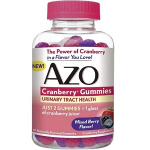 AZO Cranberry Gummies Urinary Tract Health, Mixed Berry 40 ea (Pack of 5) - Image 1