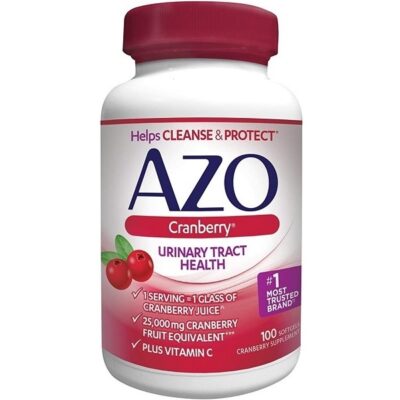 AZO Cranberry, Maximum Strength, Softgels 100 ea (Pack of 4)