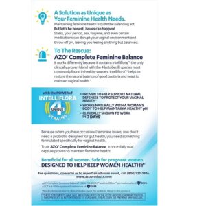 AZO Cranberry Pro Urinary Tract Health Supplement 600mg PACRAN, 1 Serving = More Than 1 Glass of Cranberry Juice 100 CT + Complete Feminine Balance Daily Probiotics for Women 30 Count - Image 4