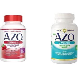 AZO Cranberry Pro Urinary Tract Health Supplement 600mg PACRAN, 1 Serving = More Than 1 Glass of Cranberry Juice 100 CT + D Mannose Urinary Tract Health, Cleanse, Flush & Protect The Urinary Tract 120 - Image 1