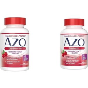 AZO Cranberry Pro Urinary Tract Health Supplement 600mg PACRAN 100 Softgels Cranberry Urinary Tract Health Supplement 100 Softgels Bundle - Image 1