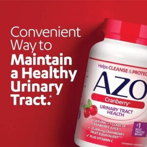 AZO Cranberry Urinary Tract Health Supplement Softgels & Gummies, 1 Softgel/Gummy = 1 Glass Cranberry Juice, Sugar Free, Non-GMO, 100 Softgels & 72 Gummies - Image 3