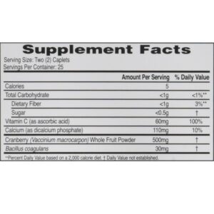 AZO Cranberry for Healthy Urinary Tract with Immune Boosting Probiotic & Vitamin C - 50 Tab (Packaging May Vary) - Image 2