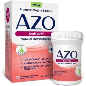 AZO D Mannose Urinary Tract Health 120 Count Boric Acid Vaginal Suppositories 30 Count - Image 6