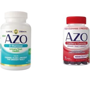 AZO D Mannose Urinary Tract Health 120 Count Urinary Tract Health Gummies 72 Gummies - Image 1