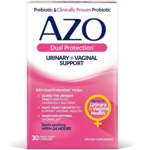 AZO Dual Protection Urinary + Vaginal Probiotic 30 Count Cranberry Urinary Health 50 Count - Image 2