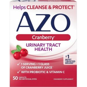 AZO Dual Protection Urinary + Vaginal Probiotic 30 Count Cranberry Urinary Health 50 Count - Image 4