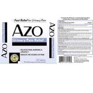 AZO Urinary Pain Relief, Dietary Supplement, Contains 95 mg Phenazopyridine Hydrochloride The #1 Ingredient Prescribed by Doctors Pharmacists Specifically for Urinary Discomfort†, 30 Count - Image 3