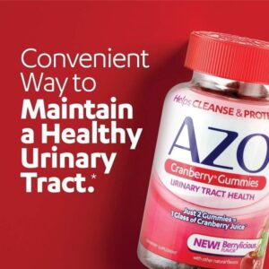 AZO Urinary Pain Relief Maximum Strength (24 Count) Fast Relief of UTI Pain, Burning & Urgency + Cranberry Urinary Tract Health Gummies, 2 Gummies = 1 Glass of Cranberry Juice 72 Count - Image 3