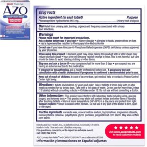 AZO Urinary Pain Relief Maximum Strength (24 Count) Urinary Tract Infection Urinary Tract Infection (UTI) Test Strips, Accurate Results in 2 Minutes, 3 Count - Image 2