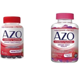AZO Urinary Tract Health Gummies 72 Count & Cranberry Gummies 40 Count - Image 1