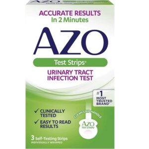 AZO Urinary Tract Health Gummies & UTI Test Strips, Helps Cleanse & Protect, Accurate UTI Results in 2 Minutes, 72 Gummies & 3 Count Strips - Image 4