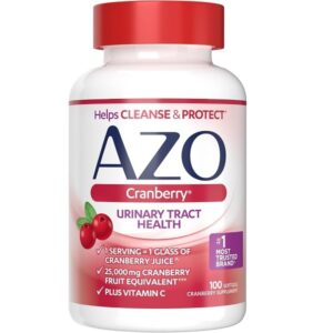 AZO Urinary Tract Infection Test Strip + Vaginal pH Test Kit Bundle with 100 Sugar Free Cranberry Softgels for Urinary Tract Health - Image 5