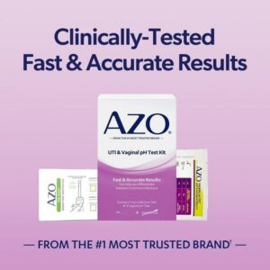 AZO Urinary Tract Infection Test Strip + Vaginal pH Test Kit, Fast & Accurate Results, 2 Self-Tests - Image 3