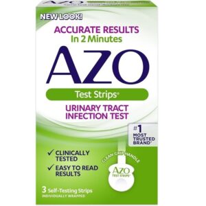 AZO Urinary Tract Infection Test Strips, 3-Count Boxes (Pack of 2)(Packaging may vary) - Image 1