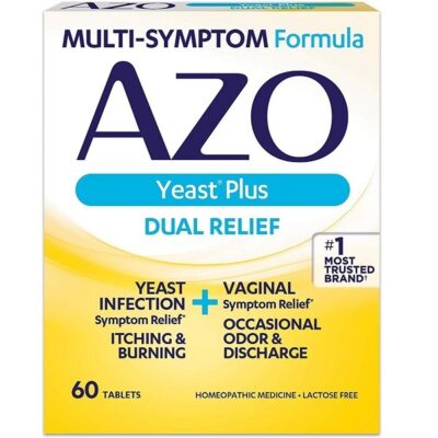 AZO Yeast Plus Tablets 60 ea (Pack of 12) Y