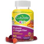 Culturelle Daily Probiotic for Kids + Veggie Fiber Gummies (Ages 3+) - 60 Count - Digestive Health & Immune Support – Berry Flavor with a Vitamin C Boost