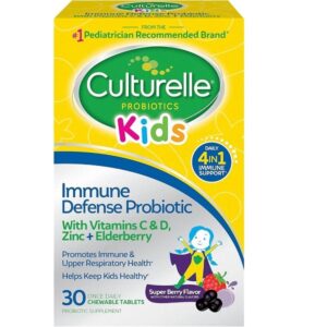 Culturelle Immune Defense Probiotic with Vitamin C, Vitamin D and Zinc + Elderberry, Non-GMO, 4-in-1 & Women’s 4-in-1 Daily Probiotic Supplements for Women - Supports Vaginal Health