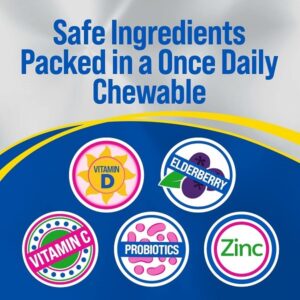 Culturelle Kids Complete Chewable Multivitamin + Probiotic for Kids & Immune Defense Probiotic with Vitamin C - Image 6