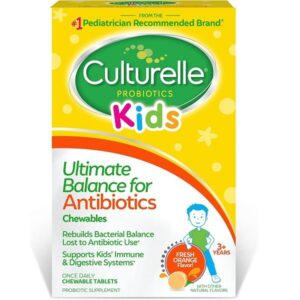 Culturelle Probiotics Ultimate Balance Probiotic for Antibiotics Ages 3+,20 Count,Orange,Probiotic for Kids Helps Restore Good Bacteria Lost During Antibiotic Use & Supports A Healthy Immune System