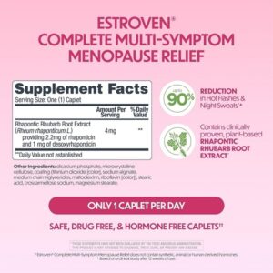 Estroven Complete Multi-Symptom Menopause Supplement for Women, 28 Ct., Clinically Proven Ingredient Provide Menopause Relief & Night Sweats & Hot Flash Relief, Drug-Free & Non-GMO - Image 3
