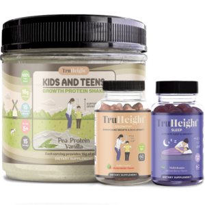 TruHeight Kit Protein + Sleep + Growth Vanilla Ice Cream Flavored Plant-Based  Protein Watermelon Gummy | Sleep Gummy - Image 1