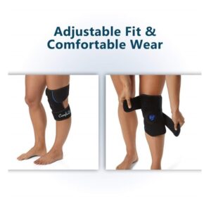 ComfiLife Knee Ice Pack with Wrap – Knee Brace – Reusable Hot & Cold Therapy Gel Pack – Adjustable Compression Support for Injuries, Knee Pain, Knee Surgery, Arthritis, Meniscus and More - Image 3