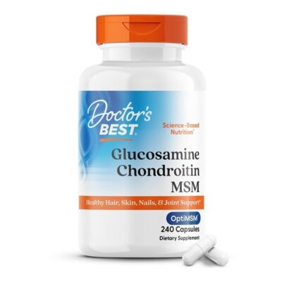 Doctor's Best, Glucosamine Chondroitin MSM, 240 Capsules