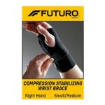 FUTURO 48400EN Energizing Wrist Support, S/M, Fits Right Wrists 5 1/2"- 6 3/4", Black - Image 2