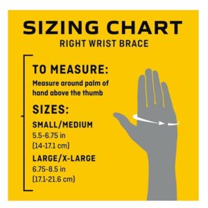 FUTURO 48400EN Energizing Wrist Support, S/M, Fits Right Wrists 5 1/2"- 6 3/4", Black - Image 7