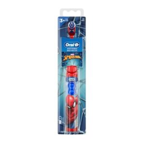 Oral-B Kid's Battery Manual Toothbrush Featuring Marvel's Spiderman, Soft Bristles, For Kids 3+, 1 count,Red - Image 5