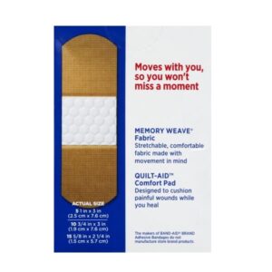 Band-Aid Brand Flexible Fabric Adhesive Bandages for Wound Care & First Aid, Assorted Sizes, 30 ct - Image 2