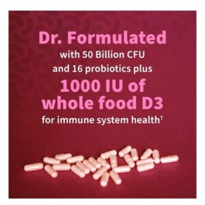 Garden of Life Probiotic Supplement for Urinary Tract Health - Dr. Formulated Urinary Tract+ for Digestive and Urinary Tract Support, Shelf Stable, 60 Capsules - Image 2